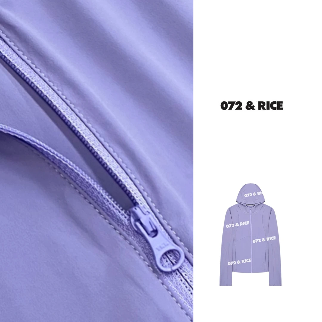 072 & RICE【紫薇星】春夏休闲连帽拉链长袖外套 MLK28136389