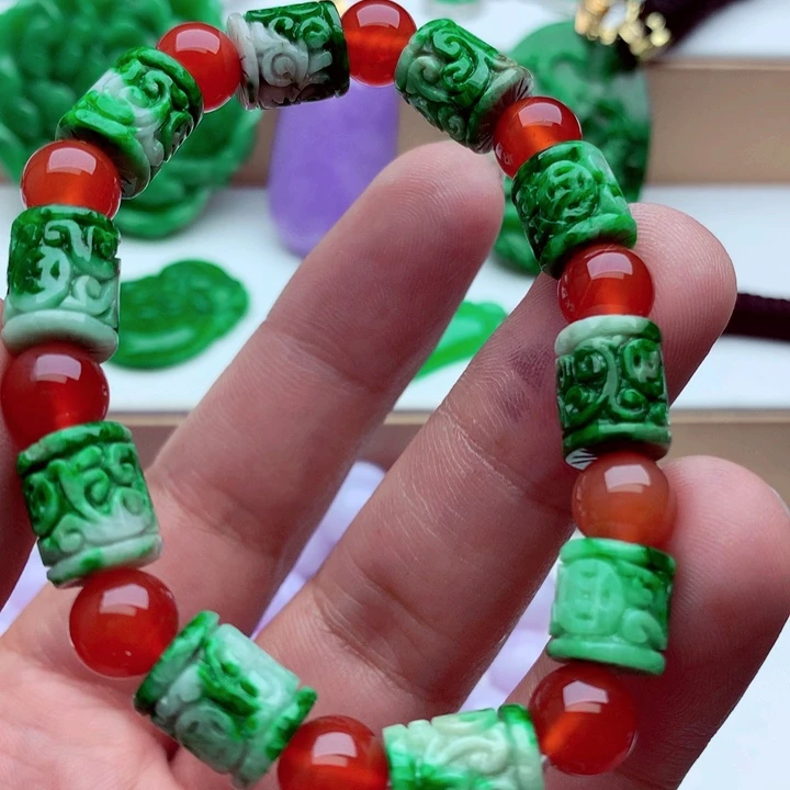 翡翠未镶嵌手链手串