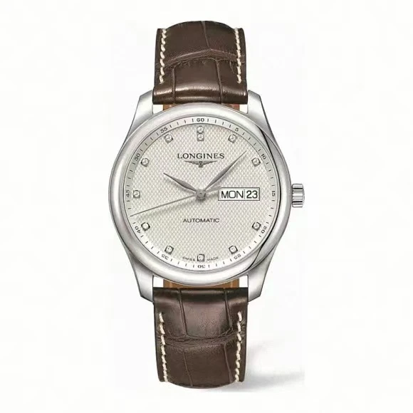 99新 Longines/浪琴 尖货名品/名匠755钻刻白盘钢带/38.5mm
