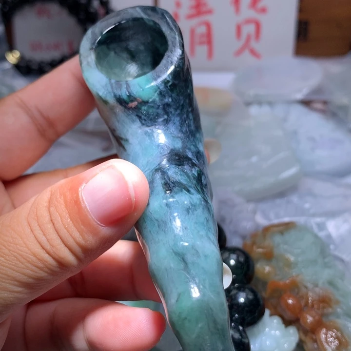 翡翠未镶嵌颈饰保真天然A货缅甸翡翠