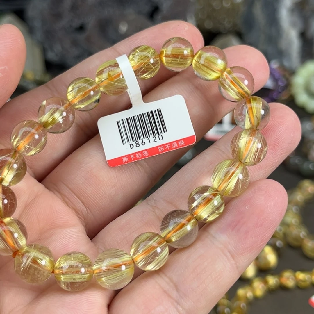 水晶手串未镶嵌大****发钛晶