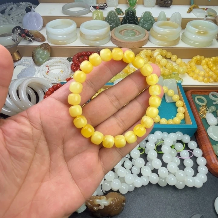 未镶嵌蜜蜡手链12g