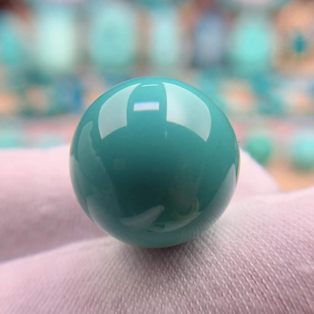 绿松石珠宝奇石未镶嵌16.8mm