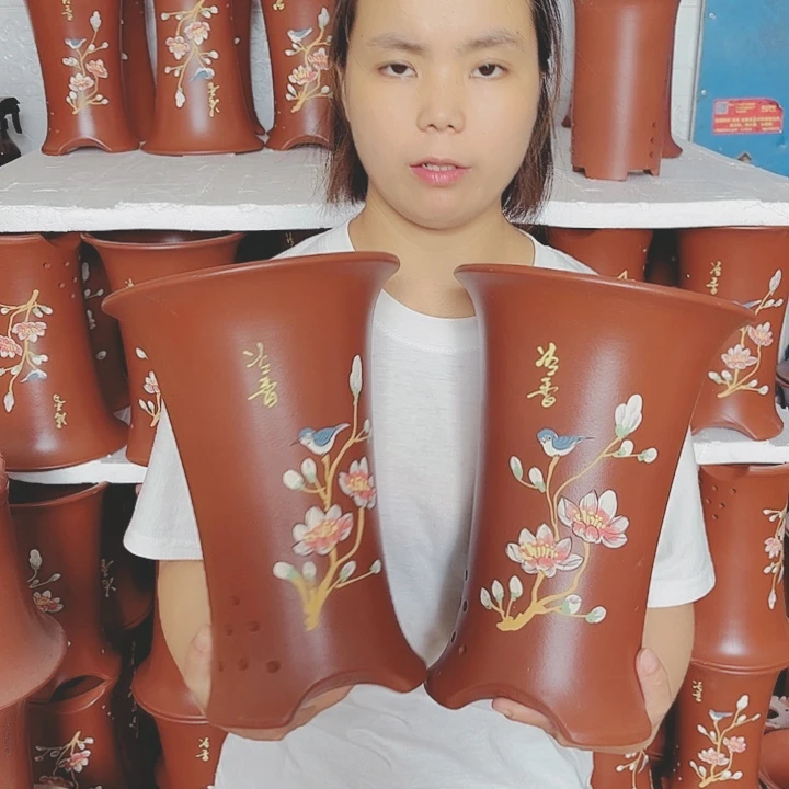 宜兴紫砂精品花盆