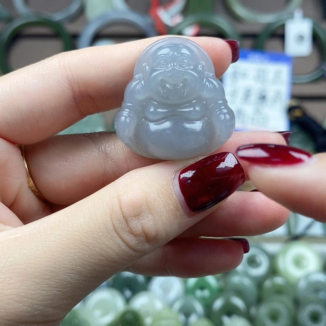 和田玉未镶嵌颈饰佛公30mm
