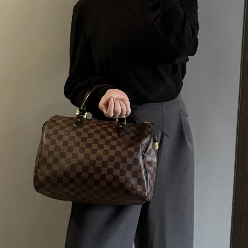 95新 LouisVuitton/路易威登 御古屋/74909/棋盘格sp30手提 10年
