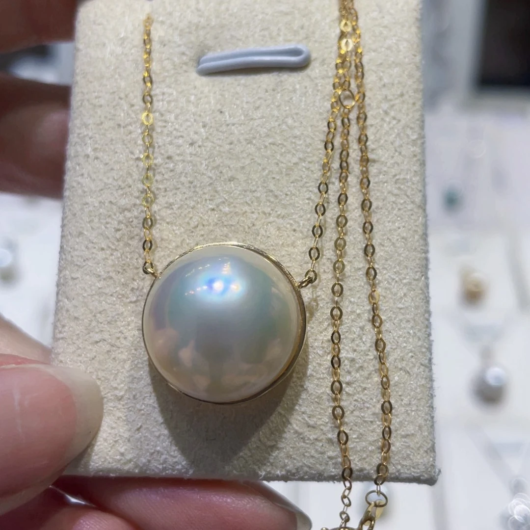 拼合珍珠（马贝珠）颈饰未镶嵌