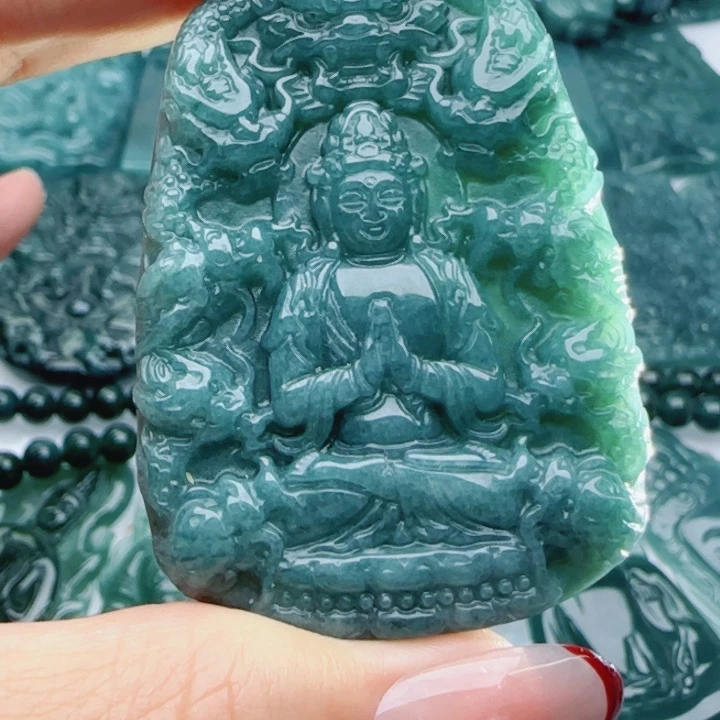 翡翠未镶嵌颈饰多样性发货天然A货翡翠