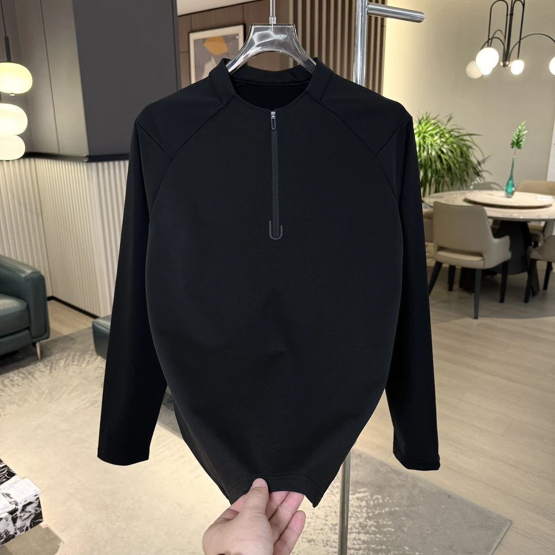 N矮领【YS】冬季新款加绒男士卫衣时尚户外休闲拉链卫衣