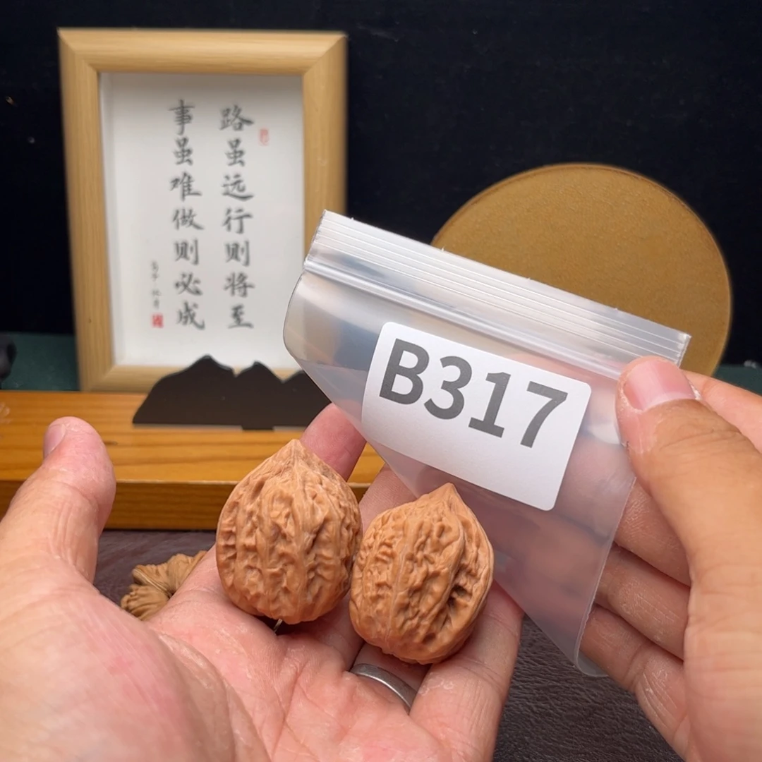山***业把件文玩核桃34瓷瓶鸭嘴b317