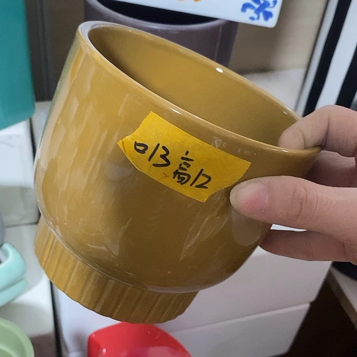 陶瓷花盆有孔 瑕疵介意勿拍