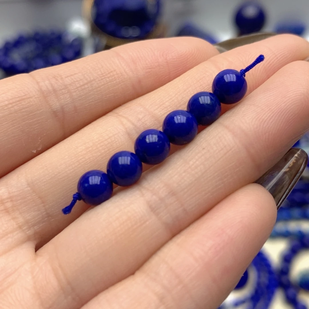 青金石未镶嵌隔珠6mm