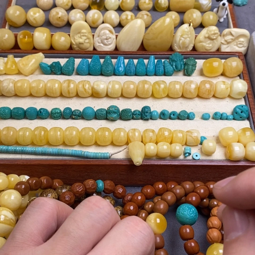 蜜蜡裸石未镶嵌扬***！