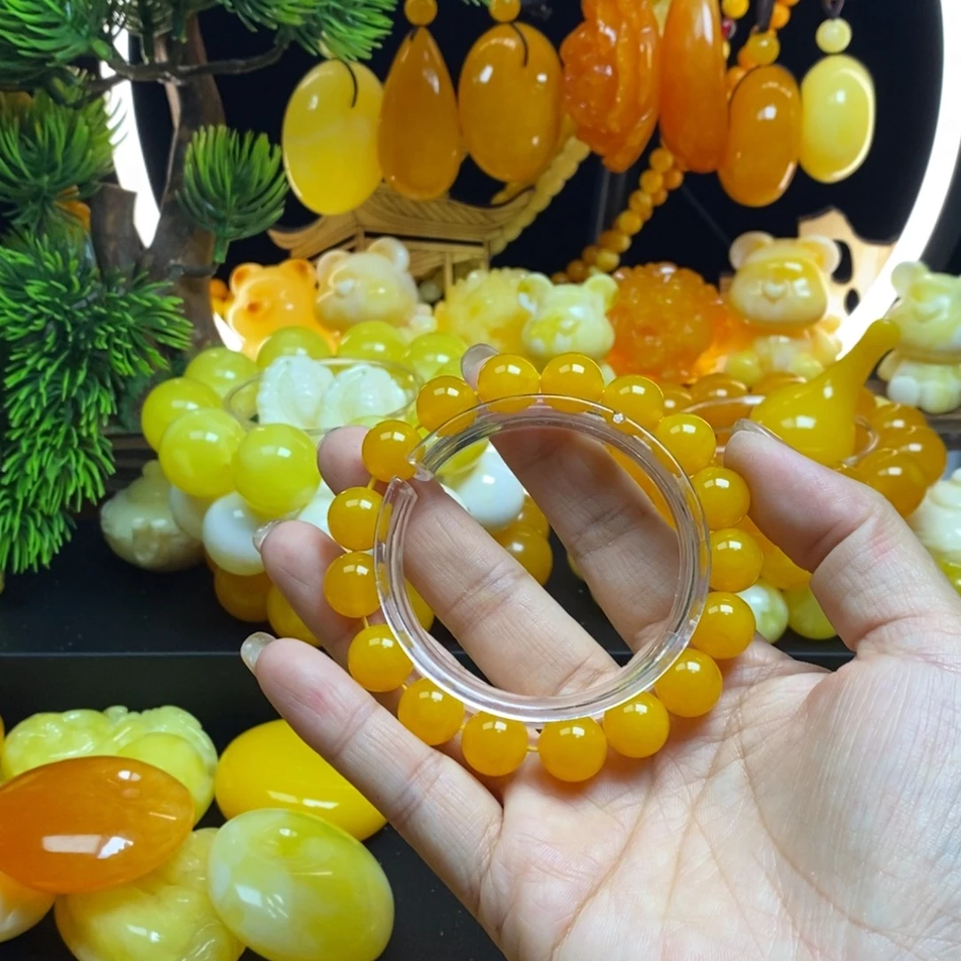 靳***伶无非金属老蜜手串12mm