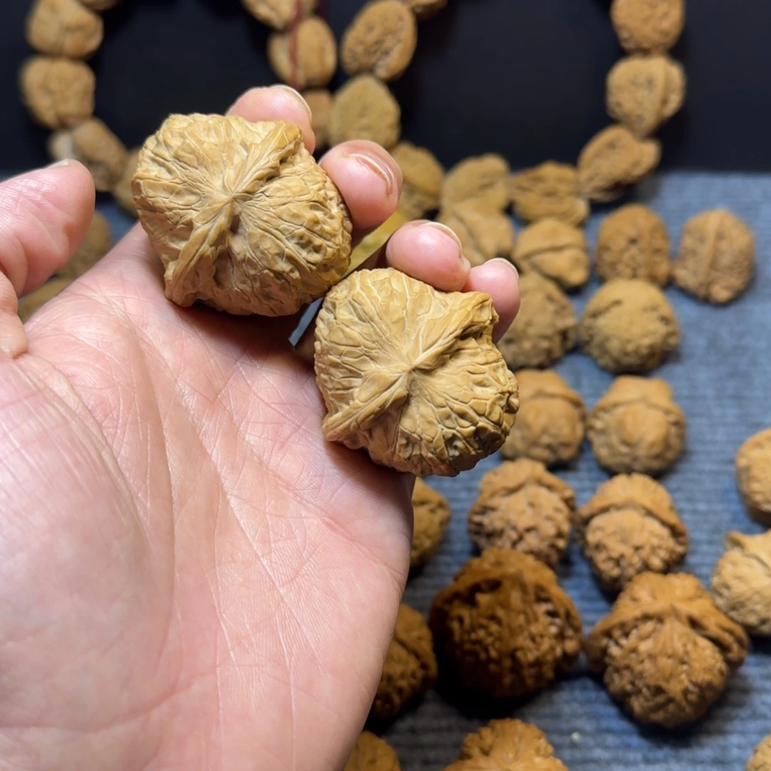 文玩核桃把件南瓜墩45尺全品