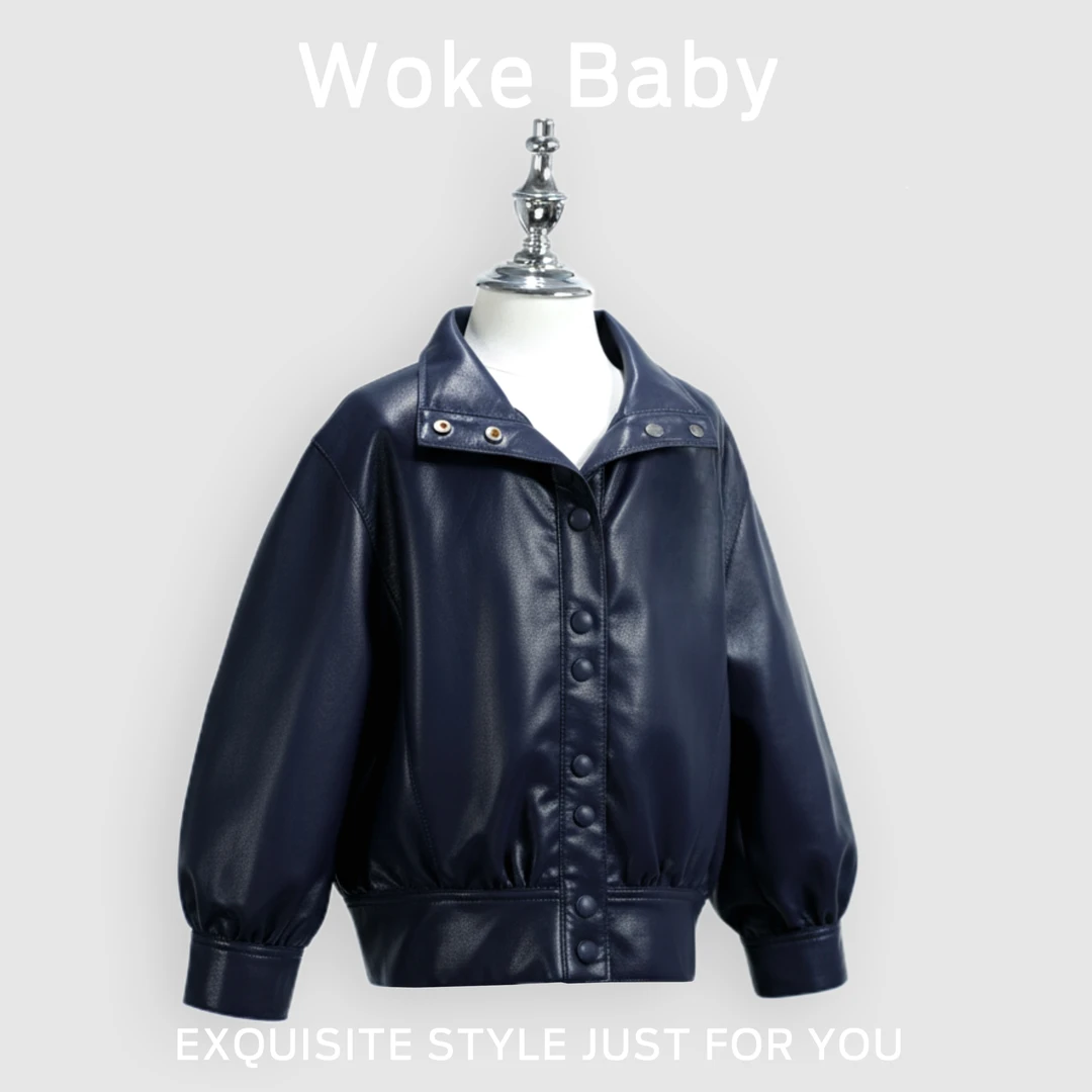 【现货】女童秋款外套皮衣甜美设计感汉服A5944