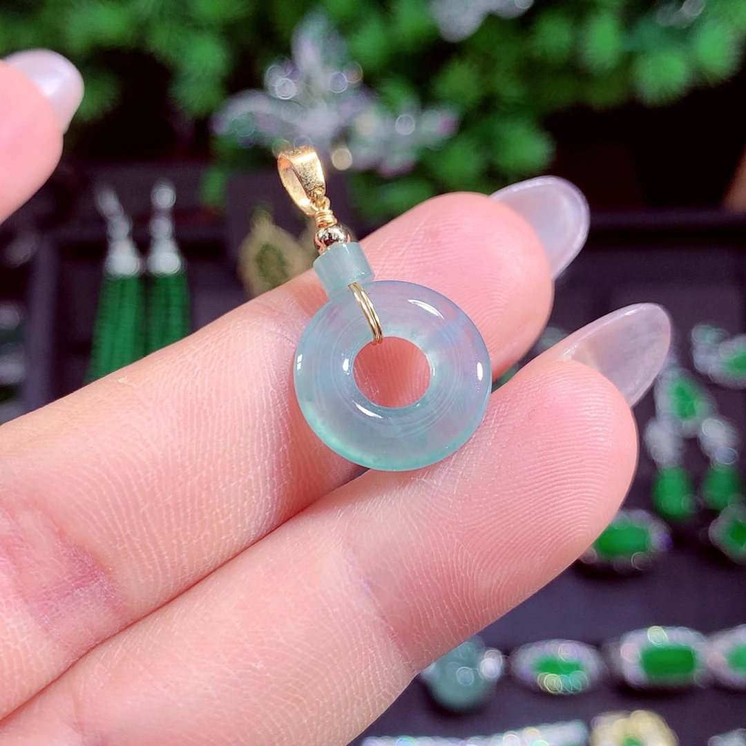 颈饰未镶嵌翡翠天然