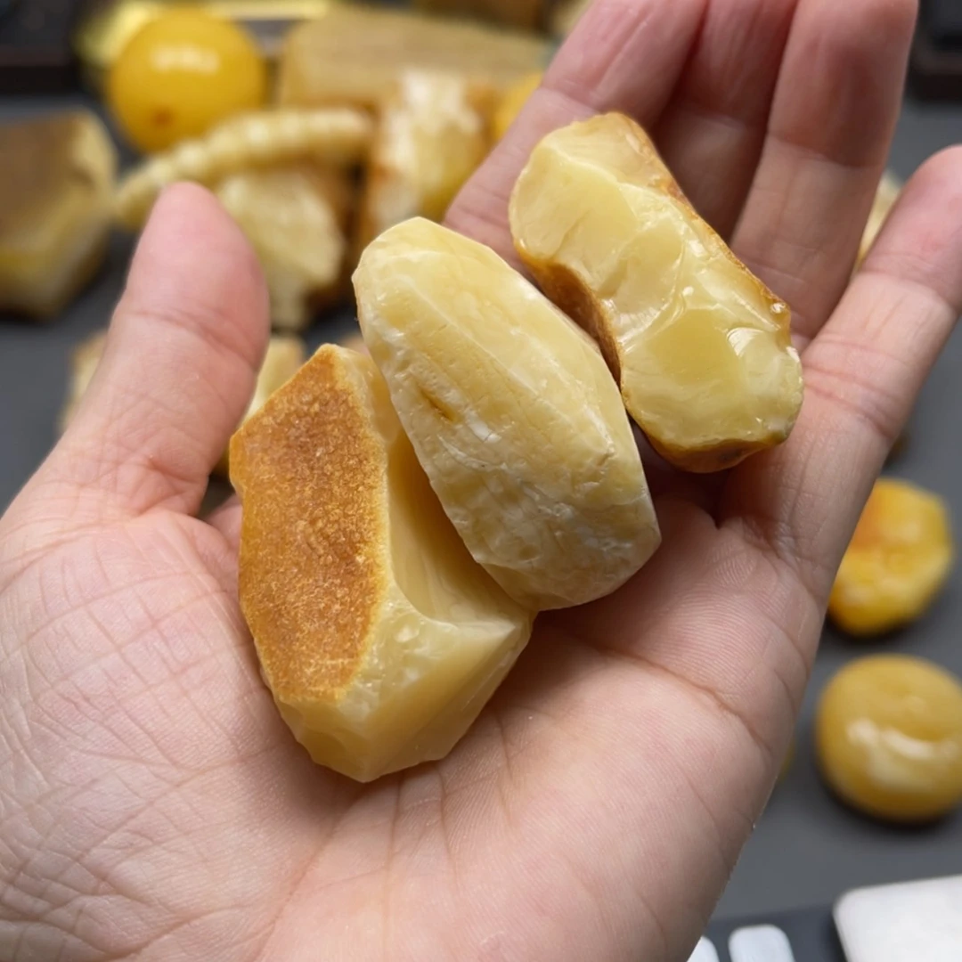 【闪购商品】未镶嵌定制琥珀承****程天然琥珀蜜蜡原石定制y