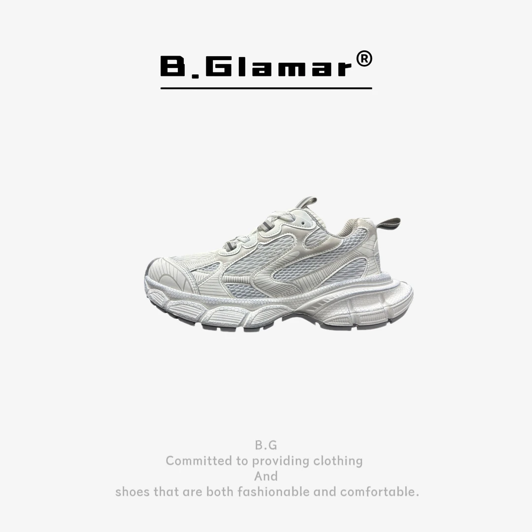 B.Glamar |  上新3XL老爹鞋增高复古透气低帮款