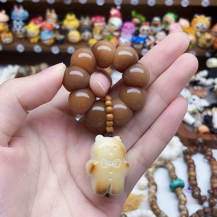 桃核吊坠菩提手捻