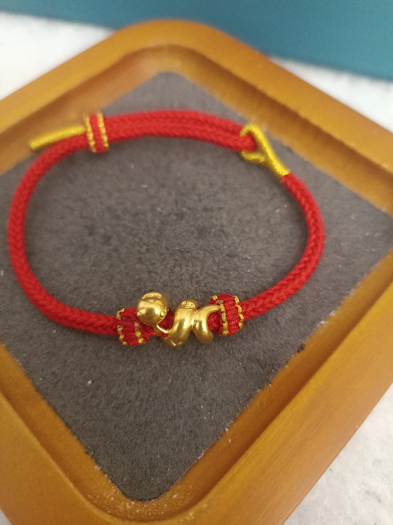 F69050足金999 【手绳】卷卷蛇手绳【主图有克重】