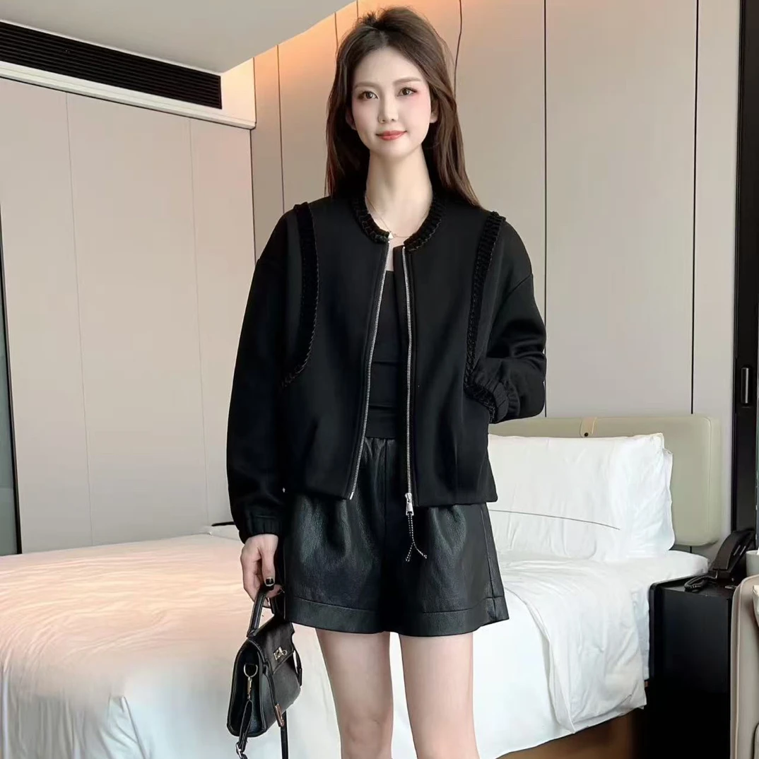 NFM女驸马秋冬新款时尚显瘦开衫卫衣外套66227