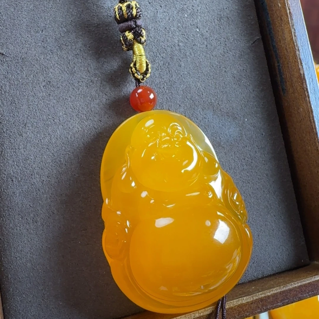 蜜蜡毛衣链未镶嵌