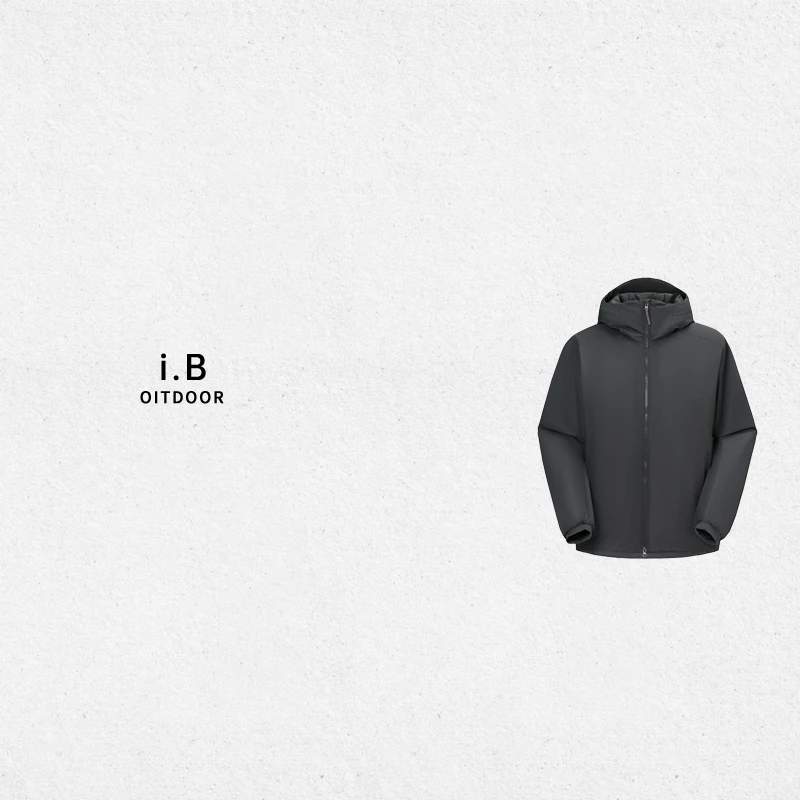 清货！i.B男装 保暖棉衣秋冬连帽户外高效暖棉棉服
