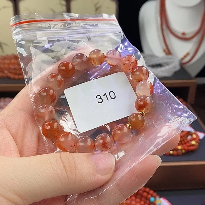 南红玛瑙未镶嵌手链
