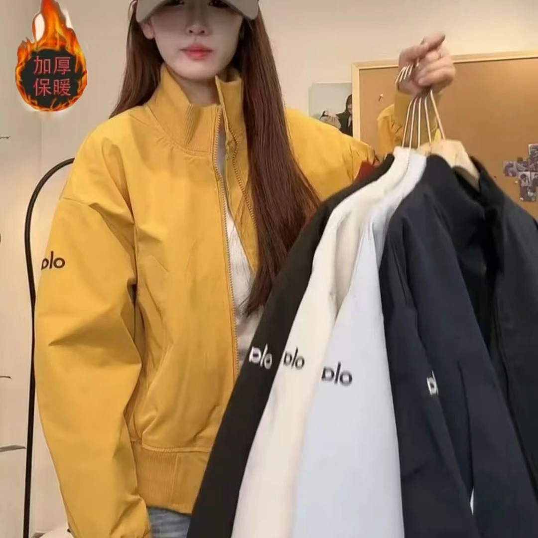 夹棉加厚冲锋衣外套女棉服秋冬新款2025美式棒球服高级感加棉外套
