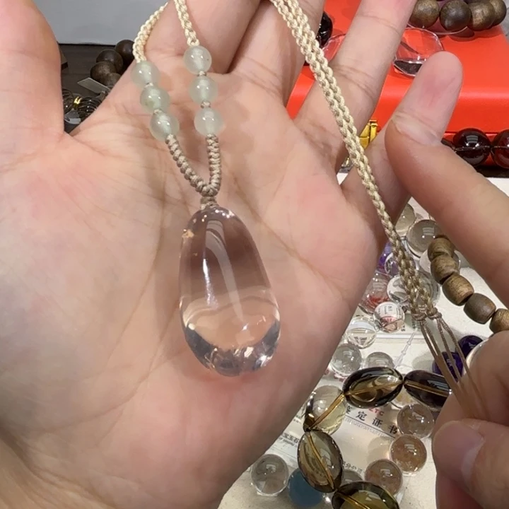 未镶嵌手链水晶冰菊粉