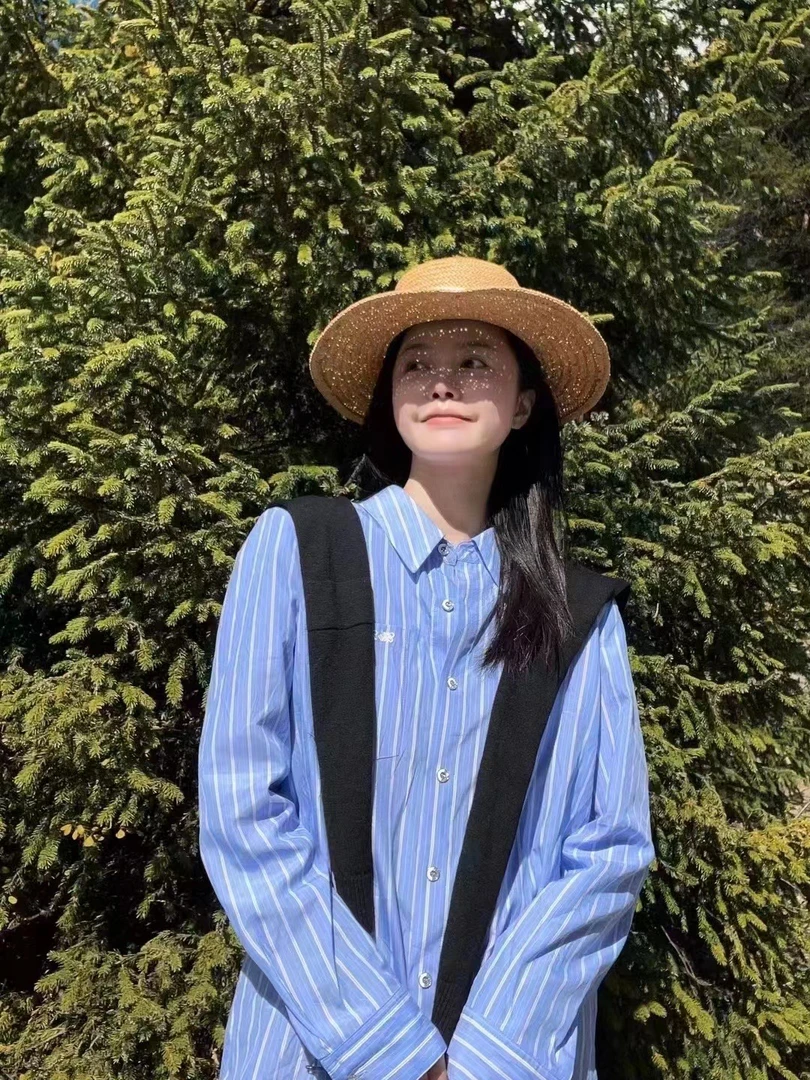 俪妍LIVELY•YAN春夏季条纹衬衣时尚休闲