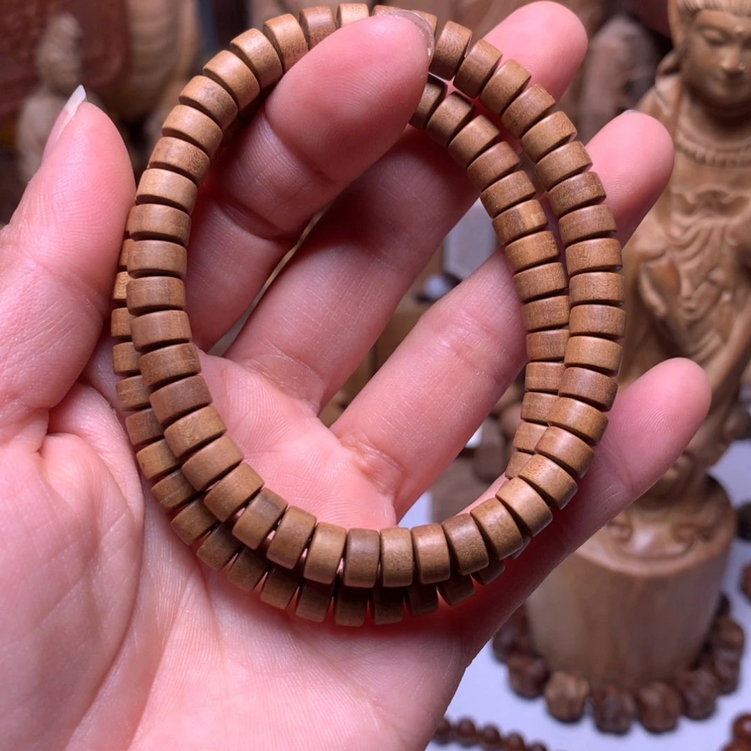 檀香木手串/手链L****宁老山檀香药片2个单圈