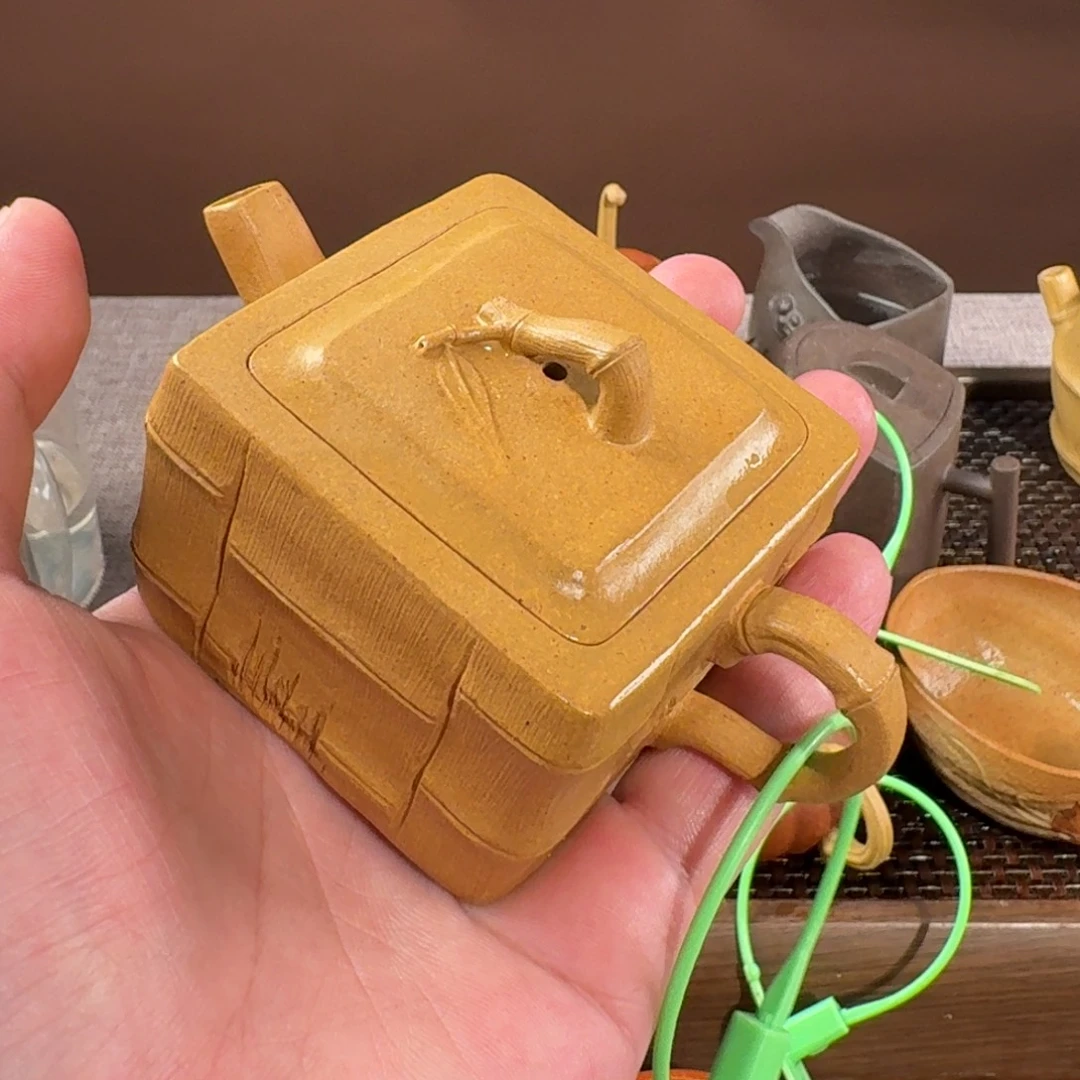 紫砂茶壶四方灵竹（大）