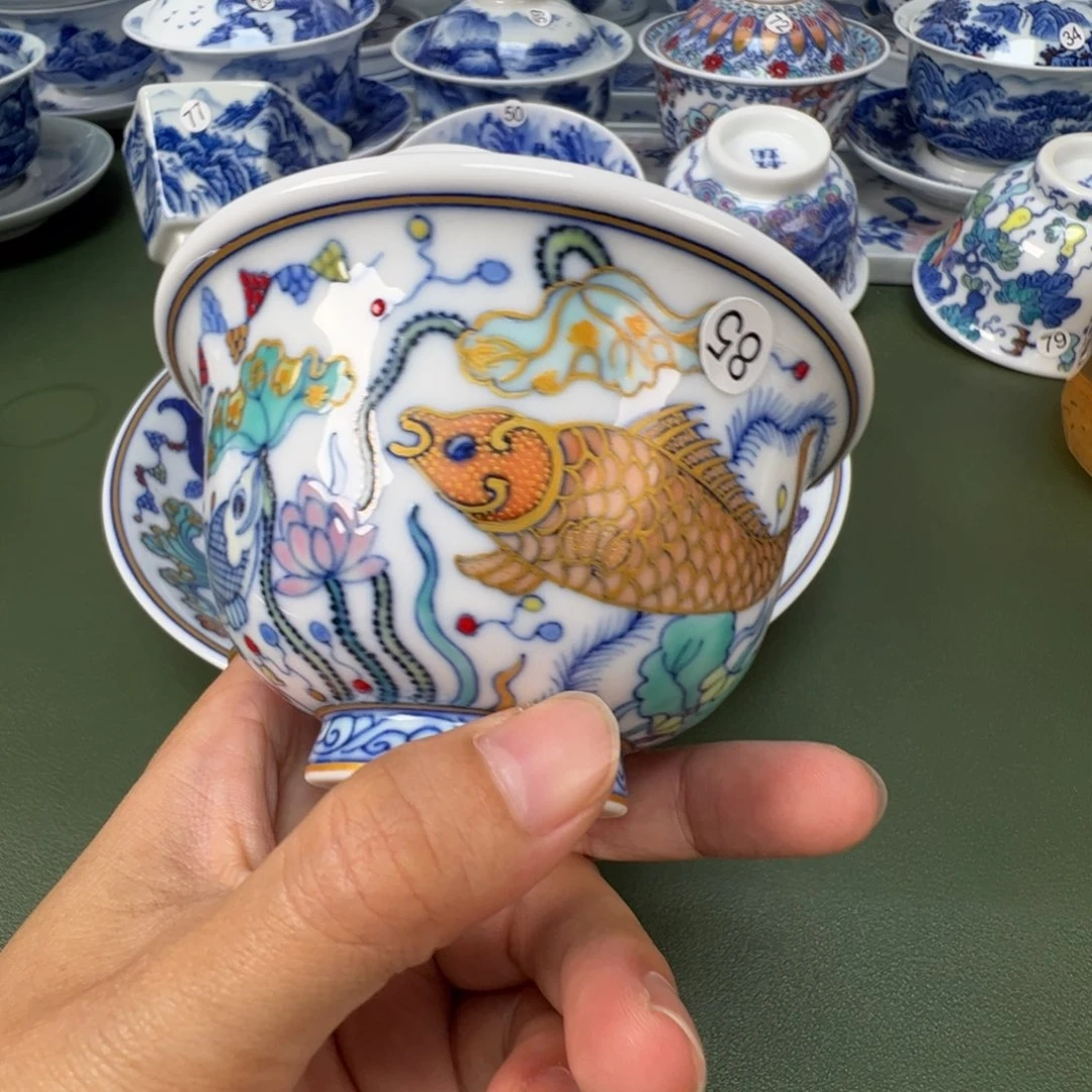 景德镇纯手工纯手绘茶具木木85