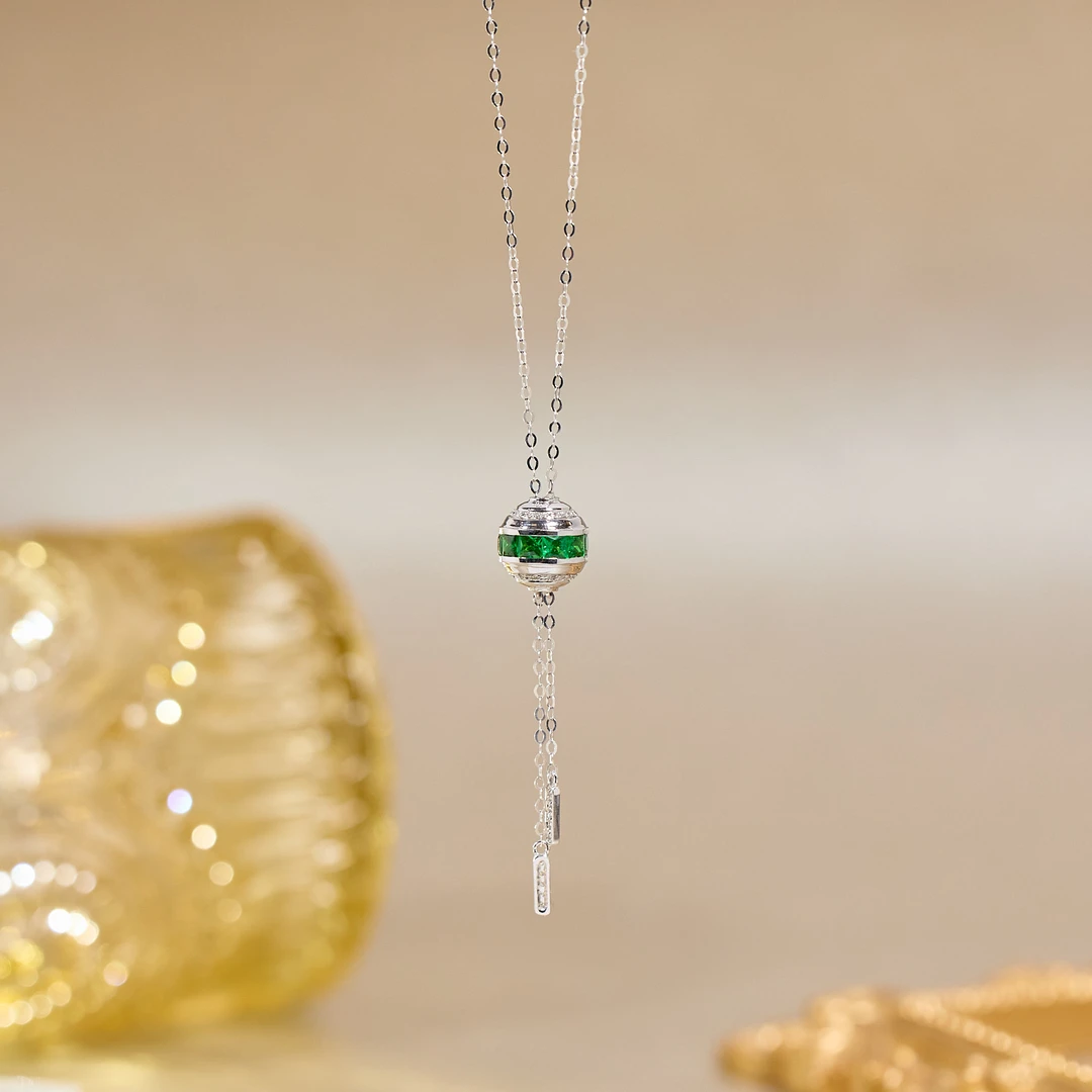 【歪歪】沙弗莱项链*18K金镶嵌（多样性发一）XB-U8441