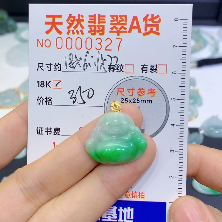 翡翠未镶嵌颈饰吊坠