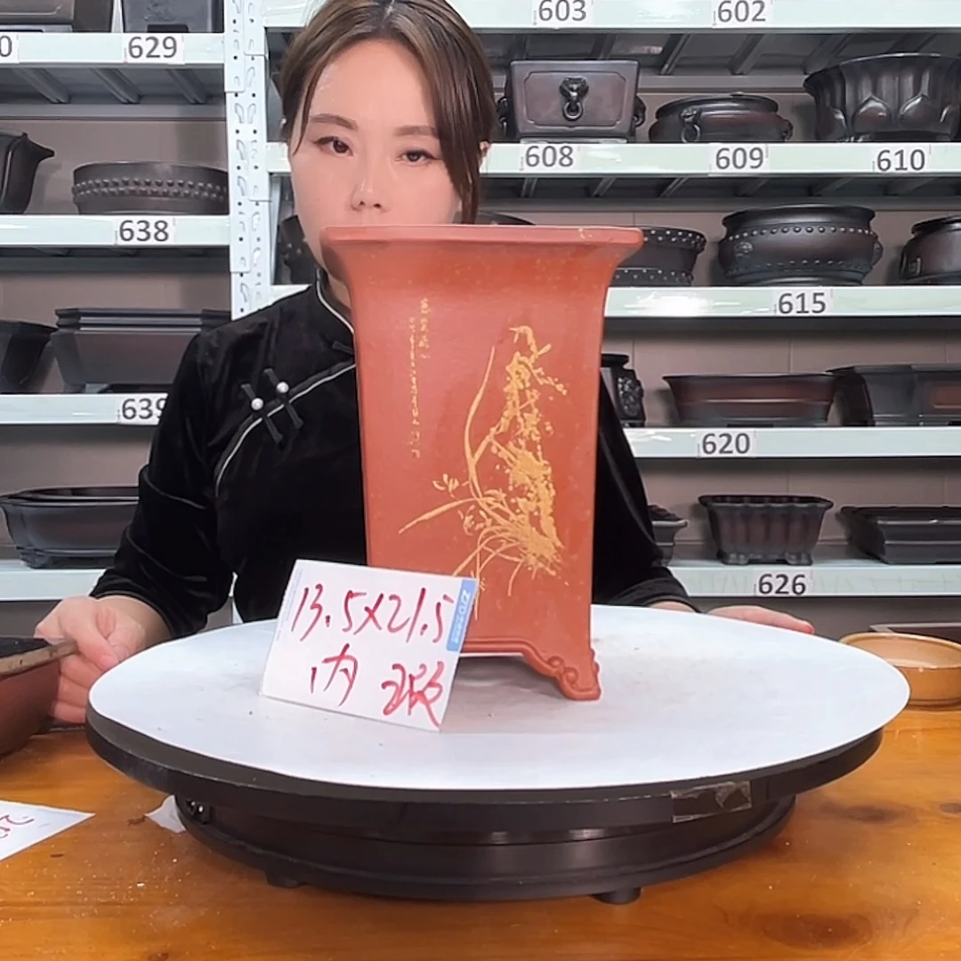 紫砂花盆宜兴紫砂48号