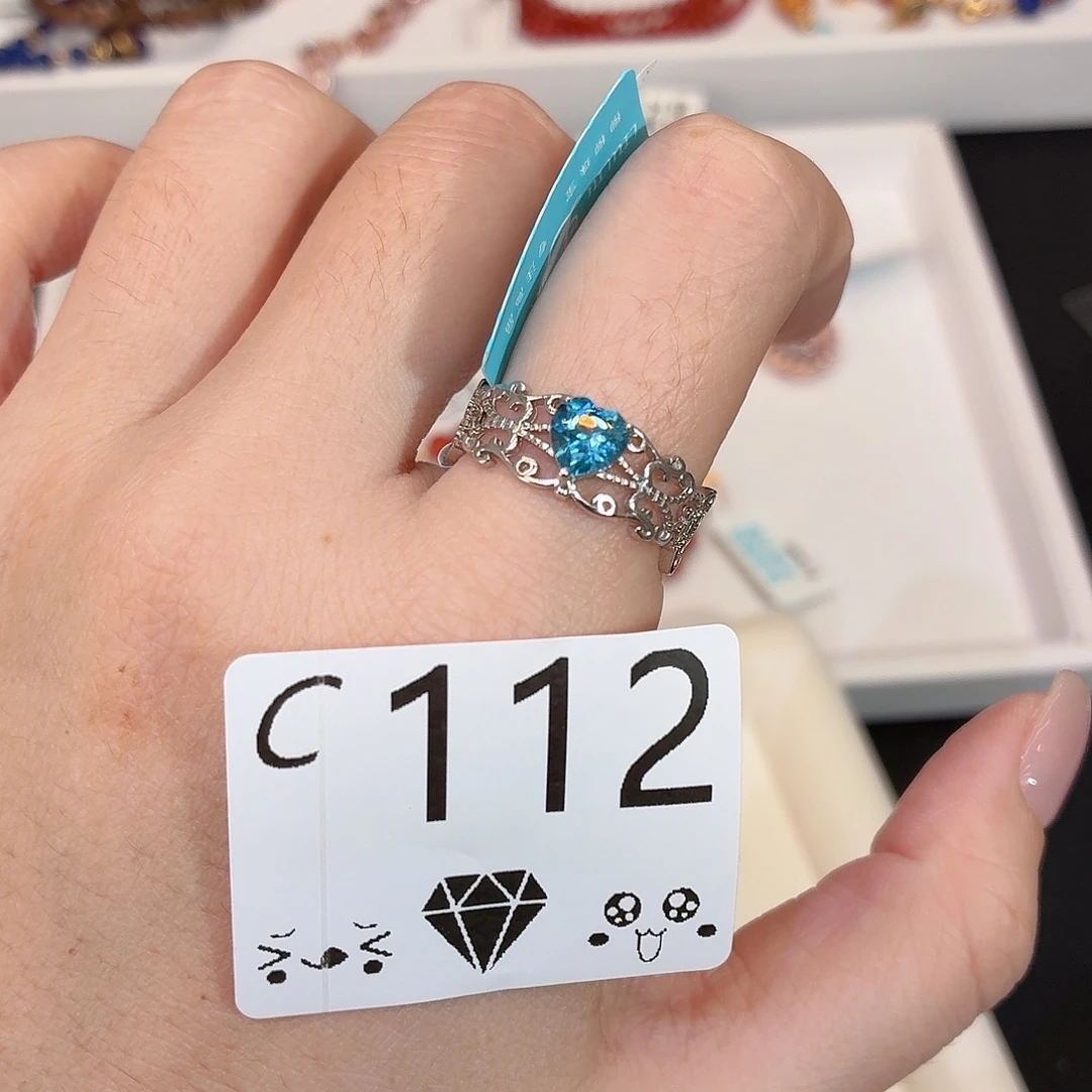 托帕石珠宝奇石银S925镶嵌