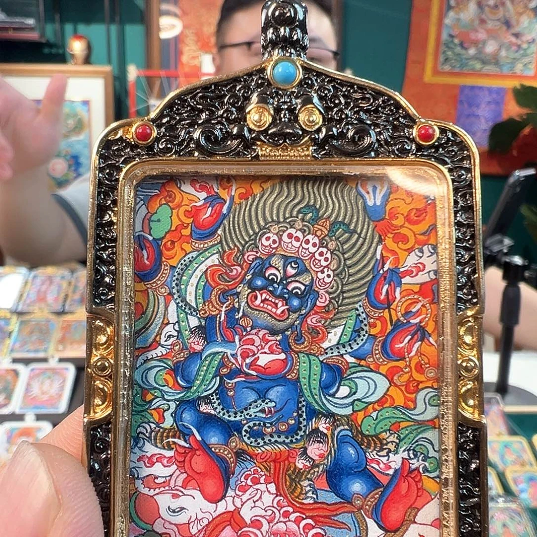 吊坠纯手绘六臂大黑