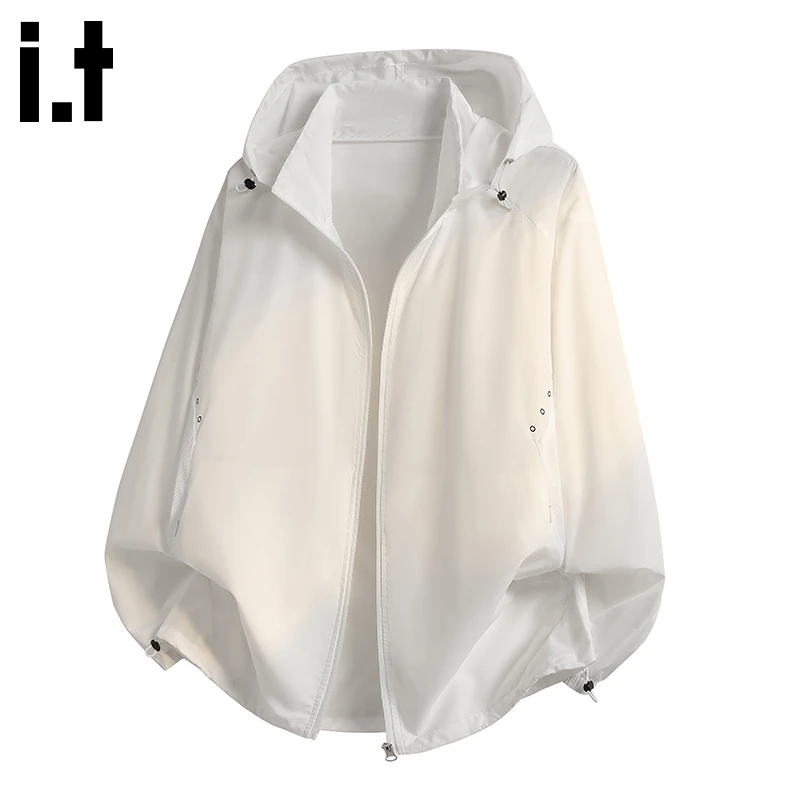 i.t:CHOCOOLATE男士超薄防晒衣2025年秋冬新款宽松透气户外防晒服