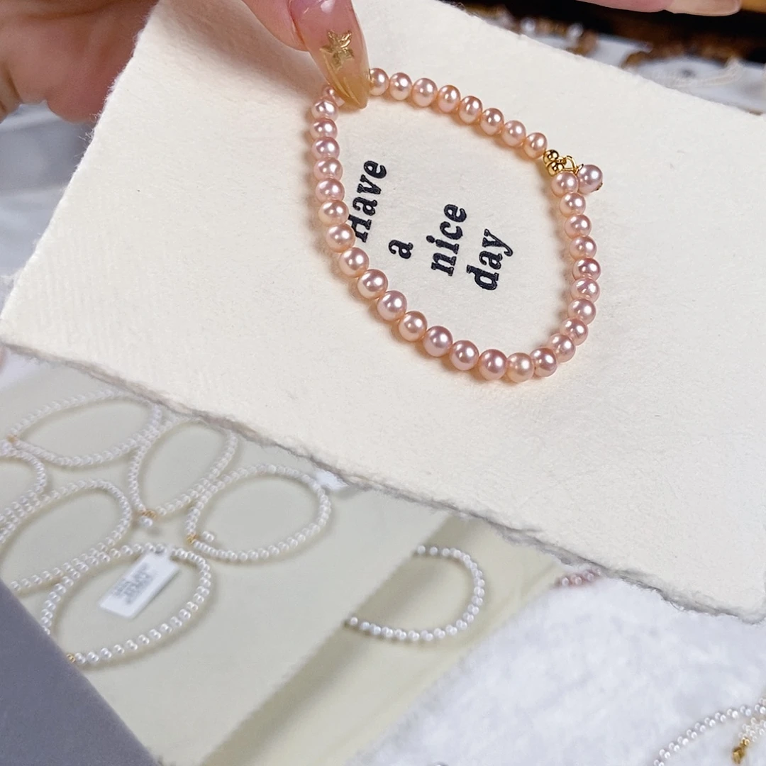 手绳淡水珍珠银S925镶嵌