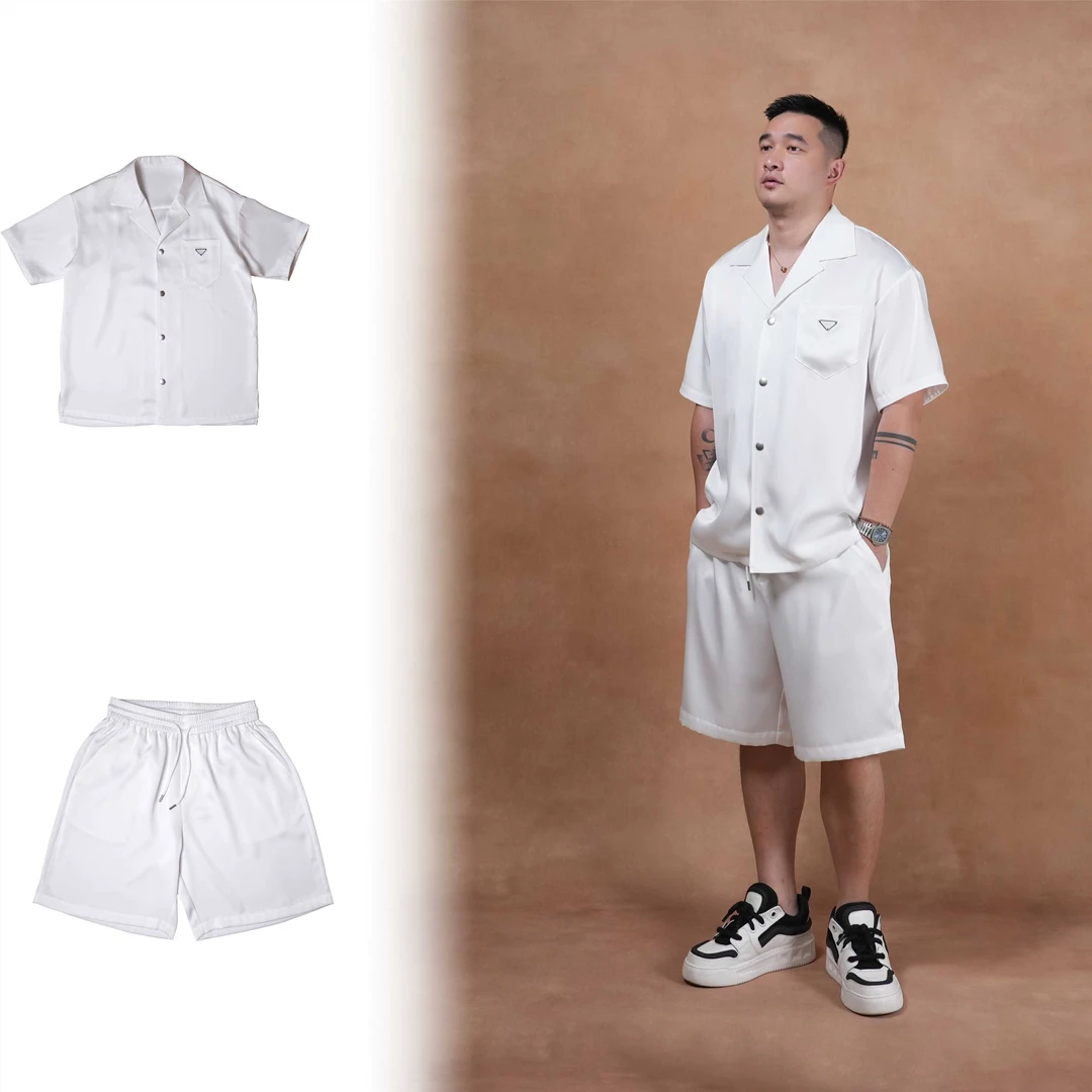 夏季新款清凉丝滑缎面质感 短裤套装 经典高级 808