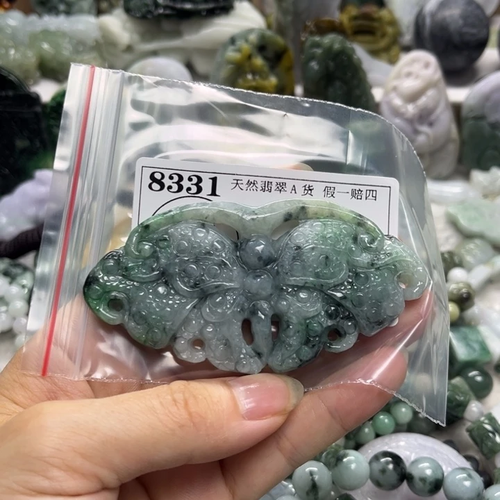 翡翠未镶嵌颈饰8331