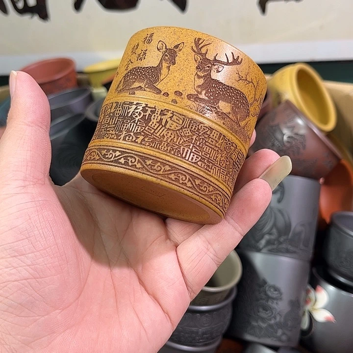 茶杯紫砂全手工紫砂主人杯