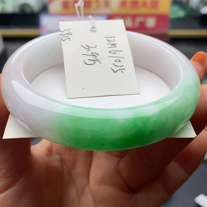 未镶嵌手镯翡翠58+正圈58