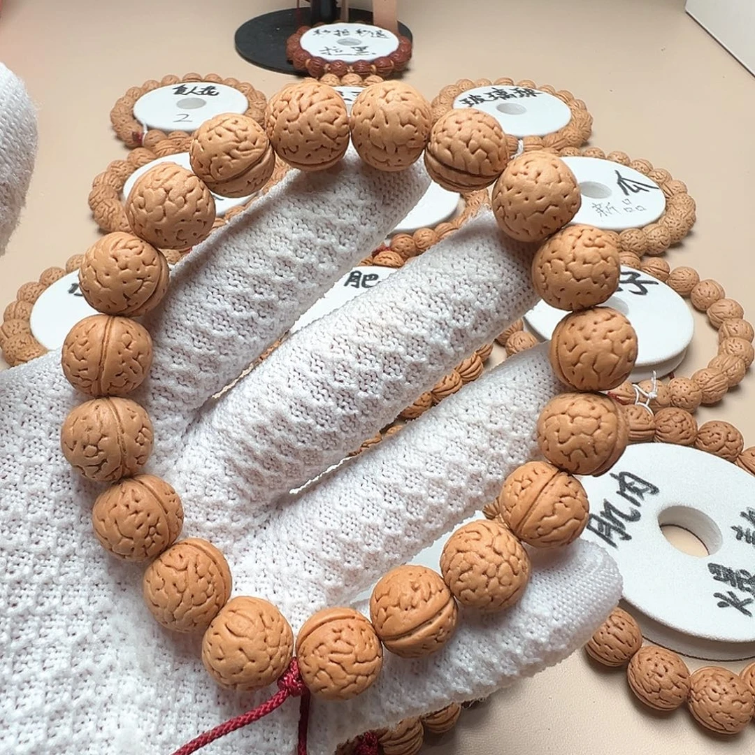 手串桃核1.4小脑纹