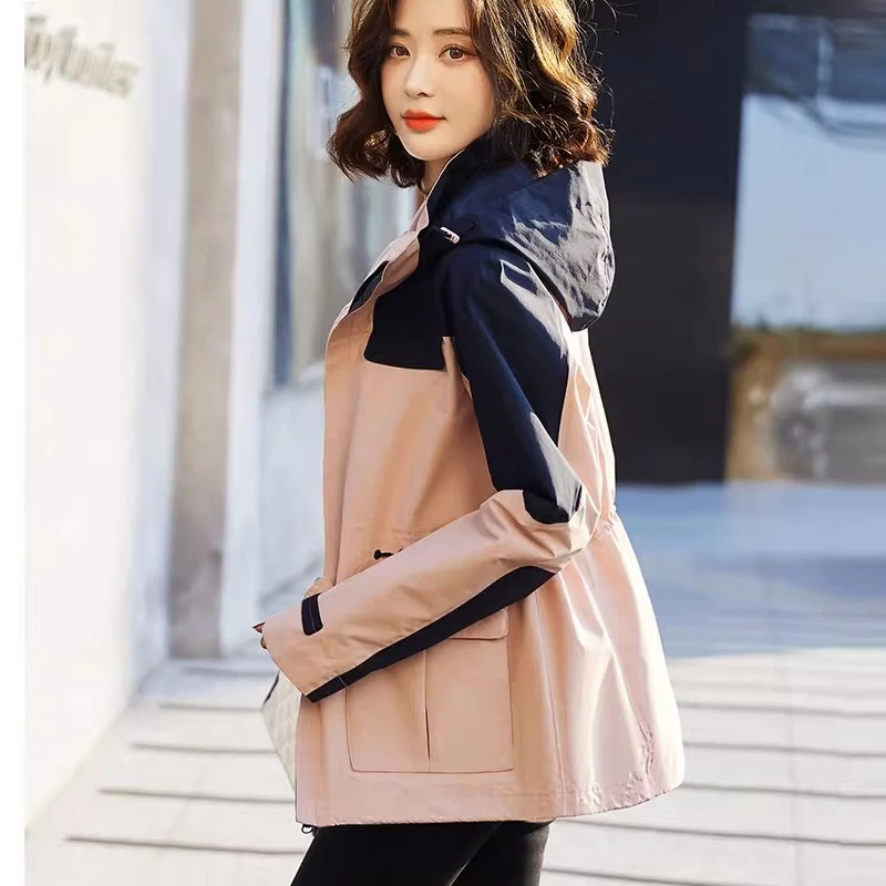 北面黑标冲锋衣女三合一可拆卸连帽大尺码春秋收腰抽绳西藏户外工