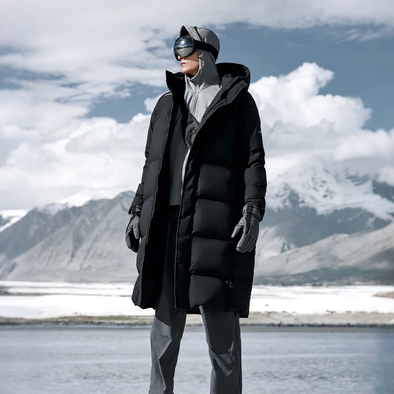 L李宁羽绒服30S速热升温长款男冬季保暖时尚运动户外休闲AYMV765