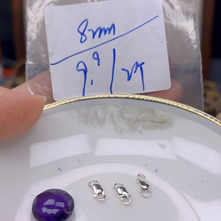 银S925镶嵌颈饰紫晶紫晶925镶嵌196